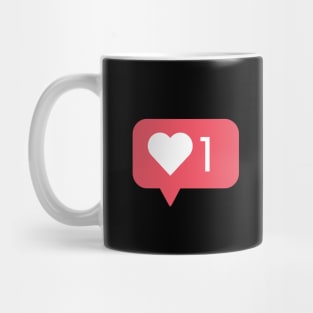 Heart +1 Minimal Design Mug